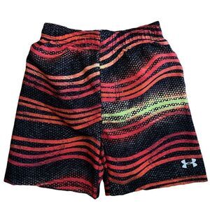 NEW Under Armour Boys Volley‎ Swim Trunks in Atomic Wave Pattern Size 3T